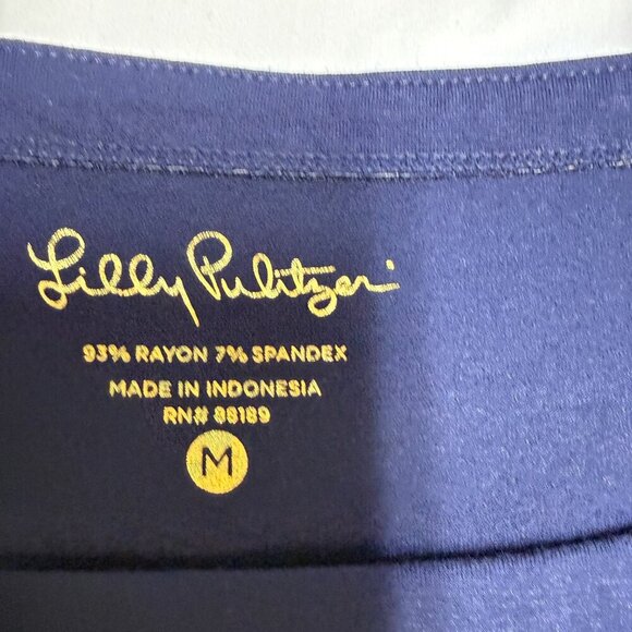 Lilly Pulitzer Sophie UPF 50 Dress True Navy M EUC - Picture 7 of 12